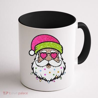 Funny Cool Retro Groovy Santa Claus Coffee Mug back
