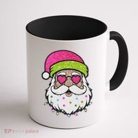 Funny Cool Retro Groovy Santa Claus Coffee Mug thumb 1