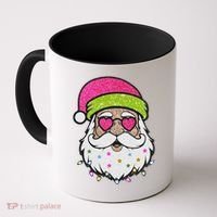 Funny Cool Retro Groovy Santa Claus Coffee Mug thumb 0