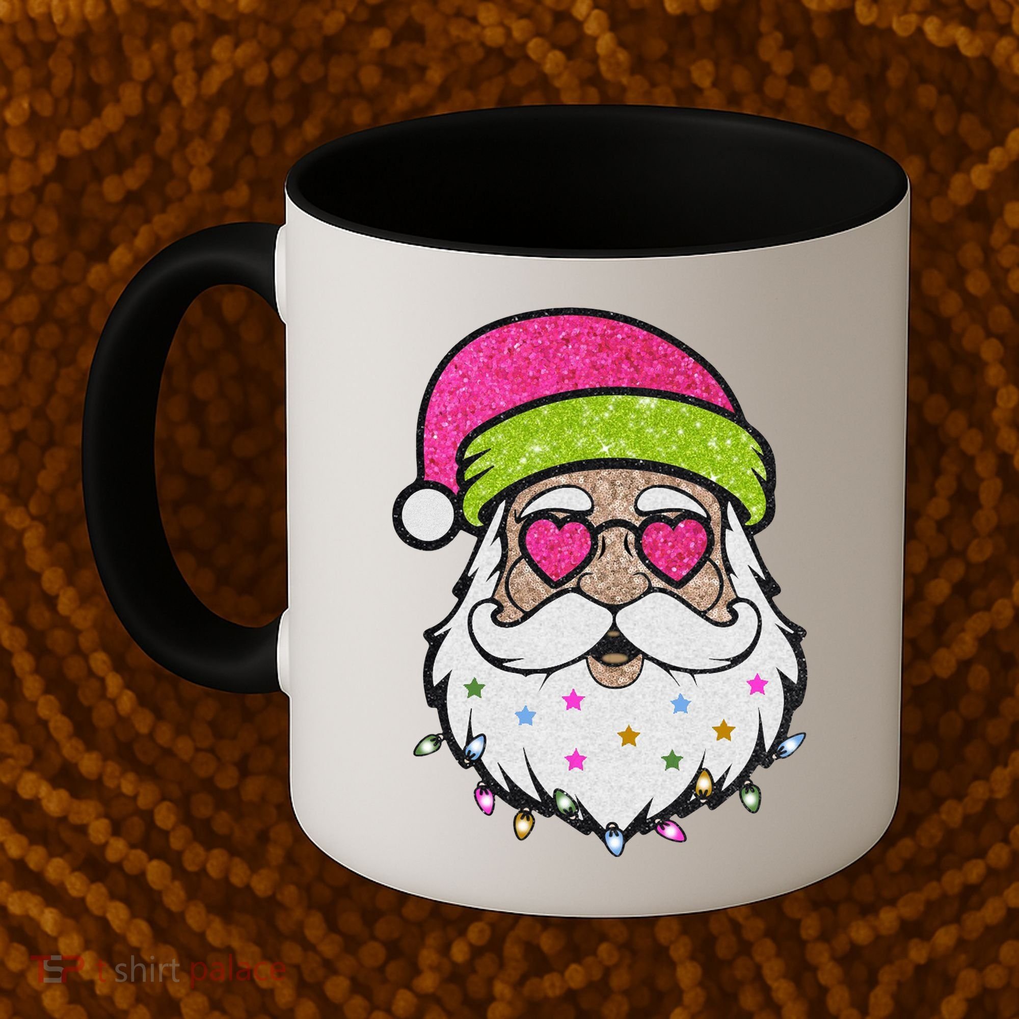 Funny Cool Retro Groovy Santa Claus Coffee Mug