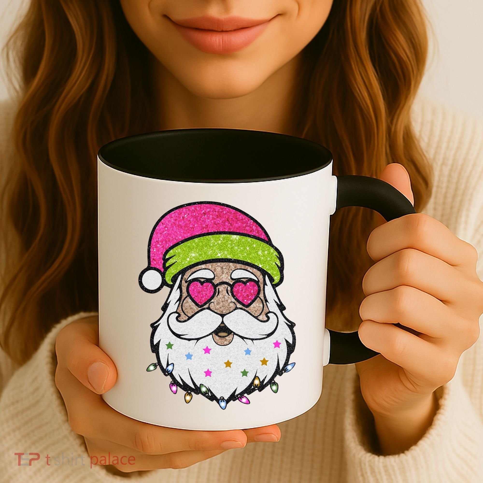 Funny Cool Retro Groovy Santa Claus Coffee Mug