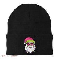 Funny Cool Retro Groovy Santa Claus Beanie thumb 0