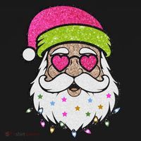 Funny Cool Retro Groovy Santa Claus Women's Hoodie thumb 2