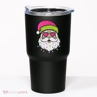Funny Cool Retro Groovy Santa Claus Tumbler thumb 0