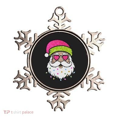 Funny Cool Retro Groovy Santa Claus Ornament