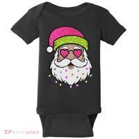 Funny Cool Retro Groovy Santa Claus Baby Bodysuit thumb 0