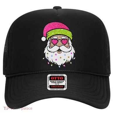 Funny Cool Retro Groovy Santa Claus Hat