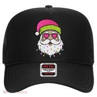 Funny Cool Retro Groovy Santa Claus Hat thumb 0