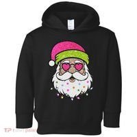 Funny Cool Retro Groovy Santa Claus Toddler Hoodie thumb 0