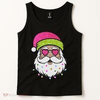 Funny Cool Retro Groovy Santa Claus Tank Top thumb 2