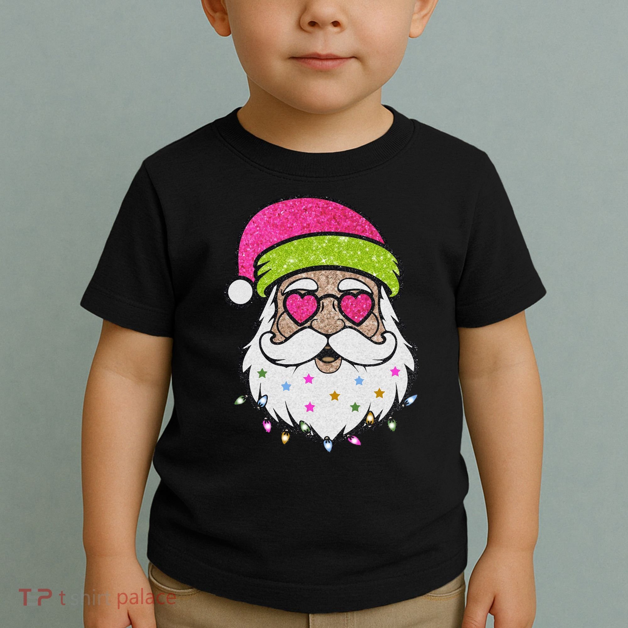 Funny Cool Retro Groovy Santa Claus Toddler T-Shirt