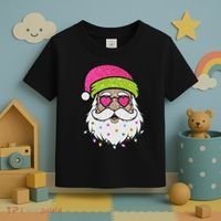 Funny Cool Retro Groovy Santa Claus Toddler T-Shirt thumb 3