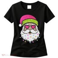 Funny Cool Retro Groovy Santa Claus Women's T-Shirt thumb 0