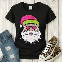Funny Cool Retro Groovy Santa Claus Women's T-Shirt thumb 3