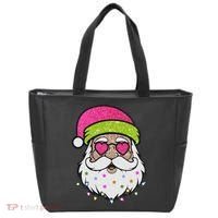 Funny Cool Retro Groovy Santa Claus Tote Bag thumb 0
