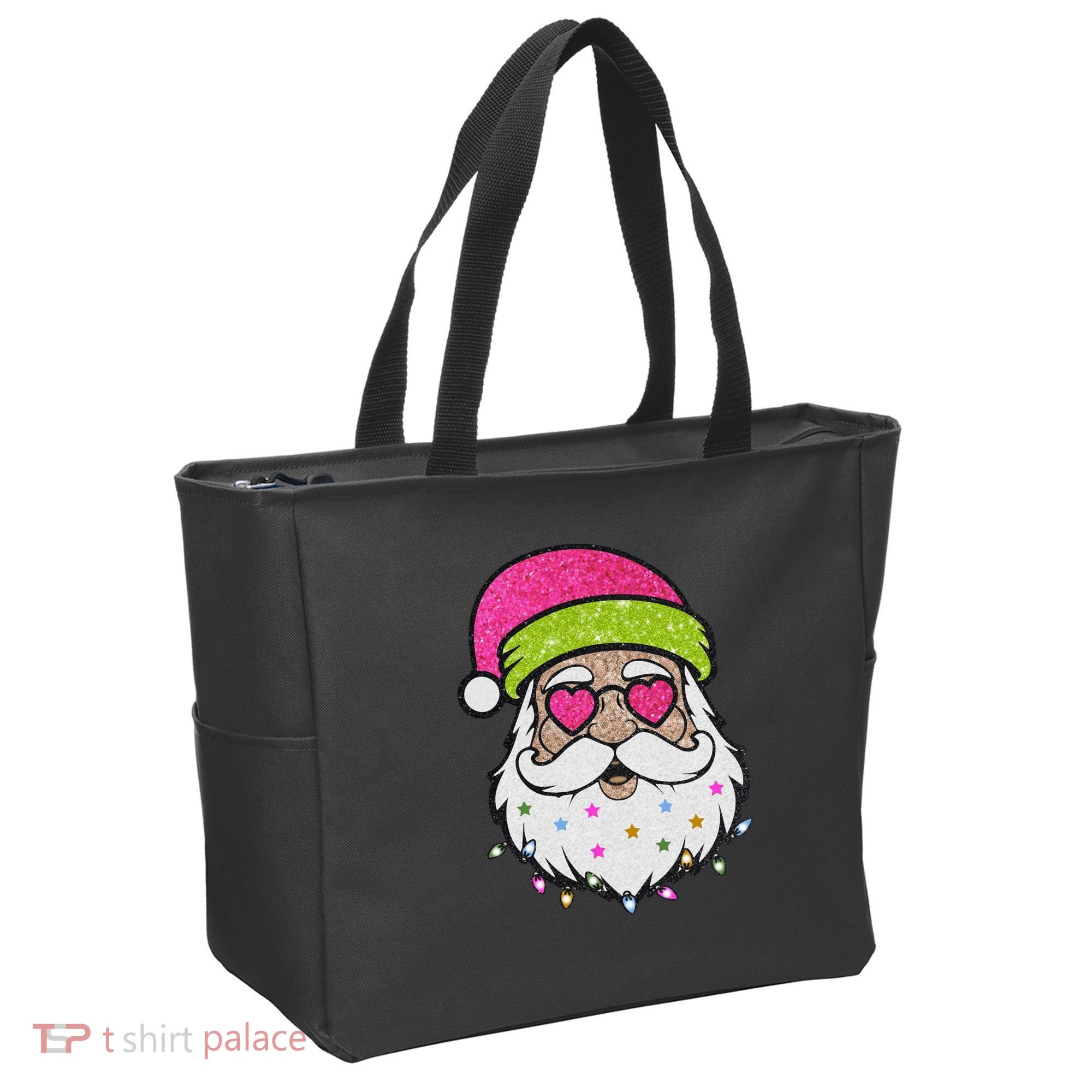 Funny Cool Retro Groovy Santa Claus Tote Bag