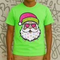 Funny Cool Retro Groovy Santa Claus T-Shirt thumb 3