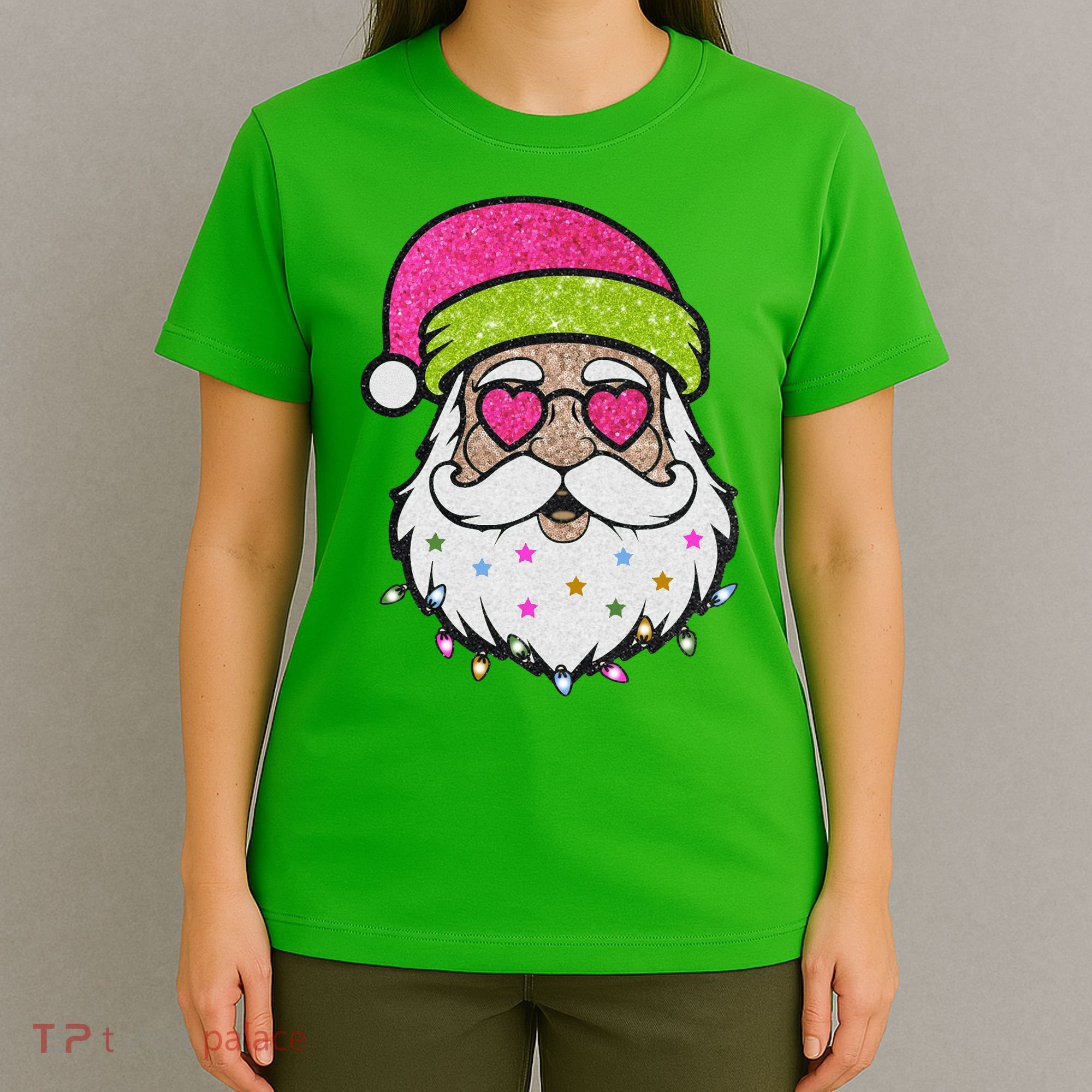 Funny Cool Retro Groovy Santa Claus T-Shirt