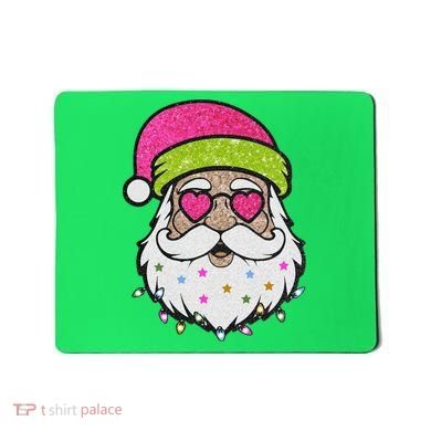 Funny Cool Retro Groovy Santa Claus Mousepad