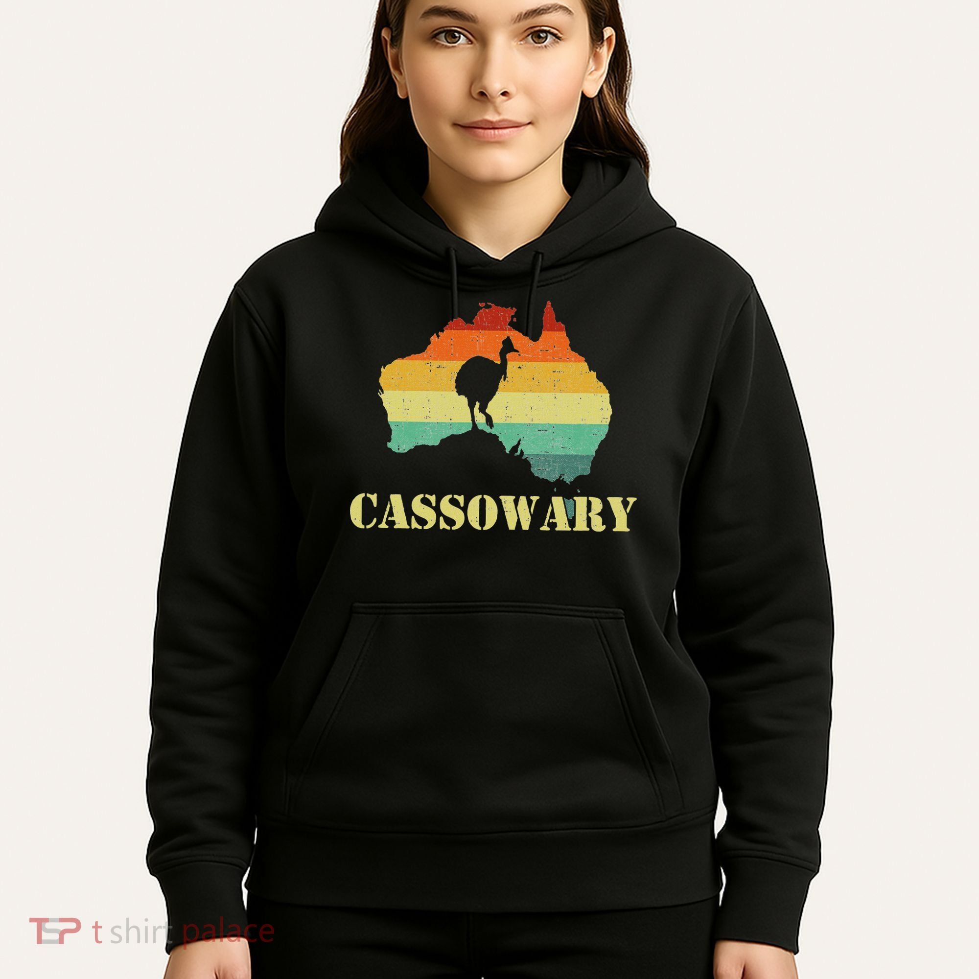 Funny Cassowary Retro Cassowary Hoodie