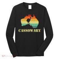 Funny Cassowary Retro Cassowary Long Sleeve Shirt thumb 0
