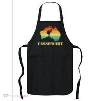 Funny Cassowary Retro Cassowary Apron thumb 0