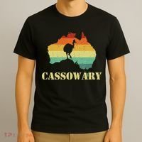 Funny Cassowary Retro Cassowary T-Shirt thumb 3