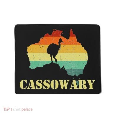 Funny Cassowary Retro Cassowary Mousepad