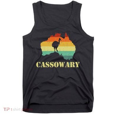 Funny Cassowary Retro Cassowary Tank Top