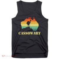 Funny Cassowary Retro Cassowary Tank Top thumb 0