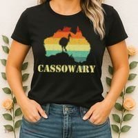 Funny Cassowary Retro Cassowary Women's T-Shirt thumb 2