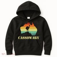 Funny Cassowary Retro Cassowary Kids Hoodie thumb 0