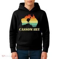 Funny Cassowary Retro Cassowary Kids Hoodie thumb 4