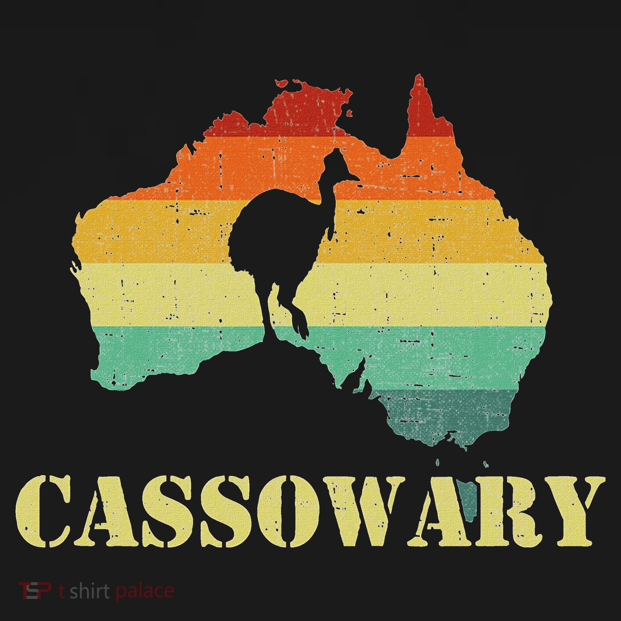 Funny Cassowary Retro Cassowary Kids Long Sleeve Shirt