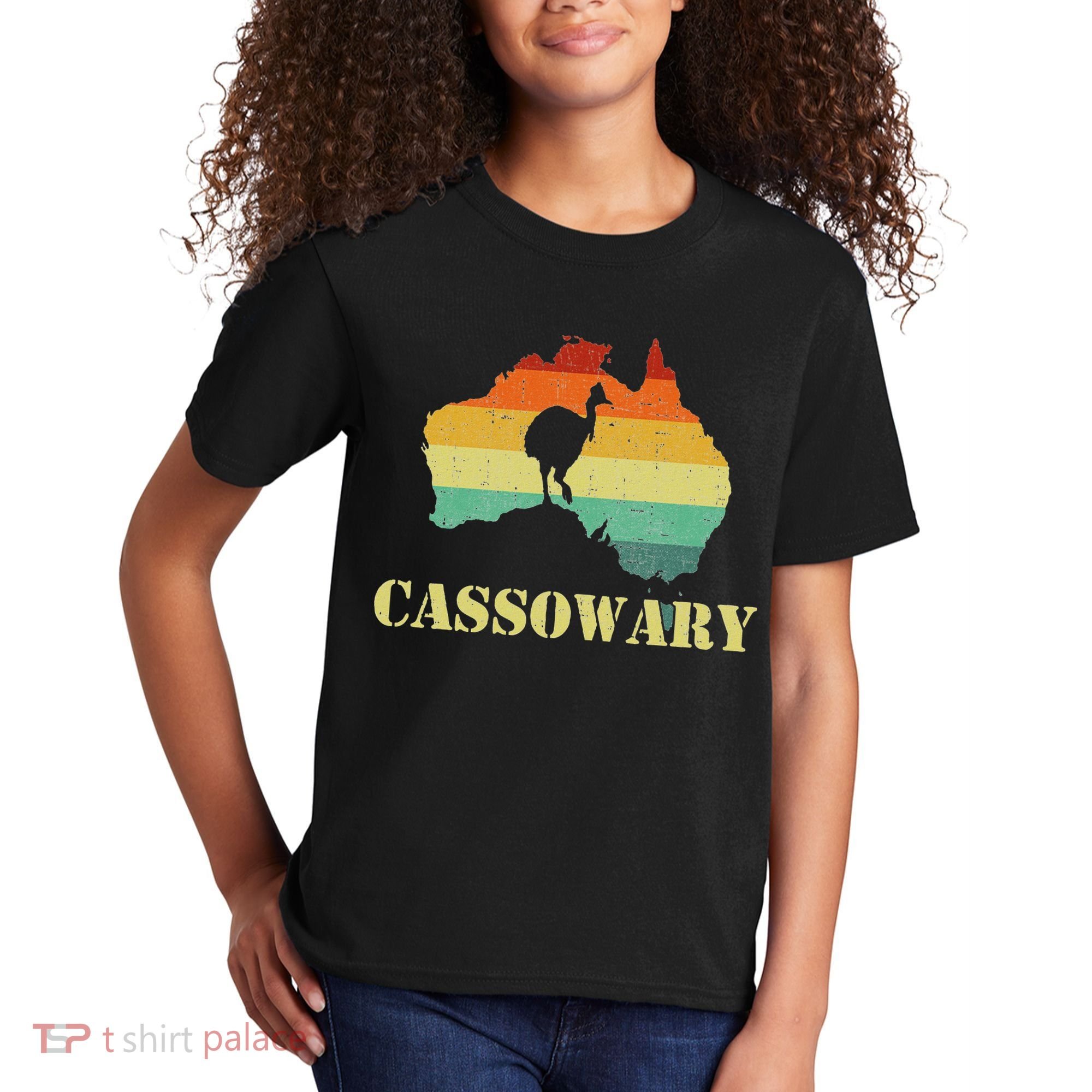 Funny Cassowary Retro Cassowary Kids T-Shirt