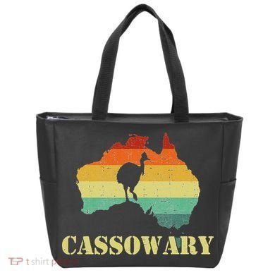 Funny Cassowary Retro Cassowary Tote Bag