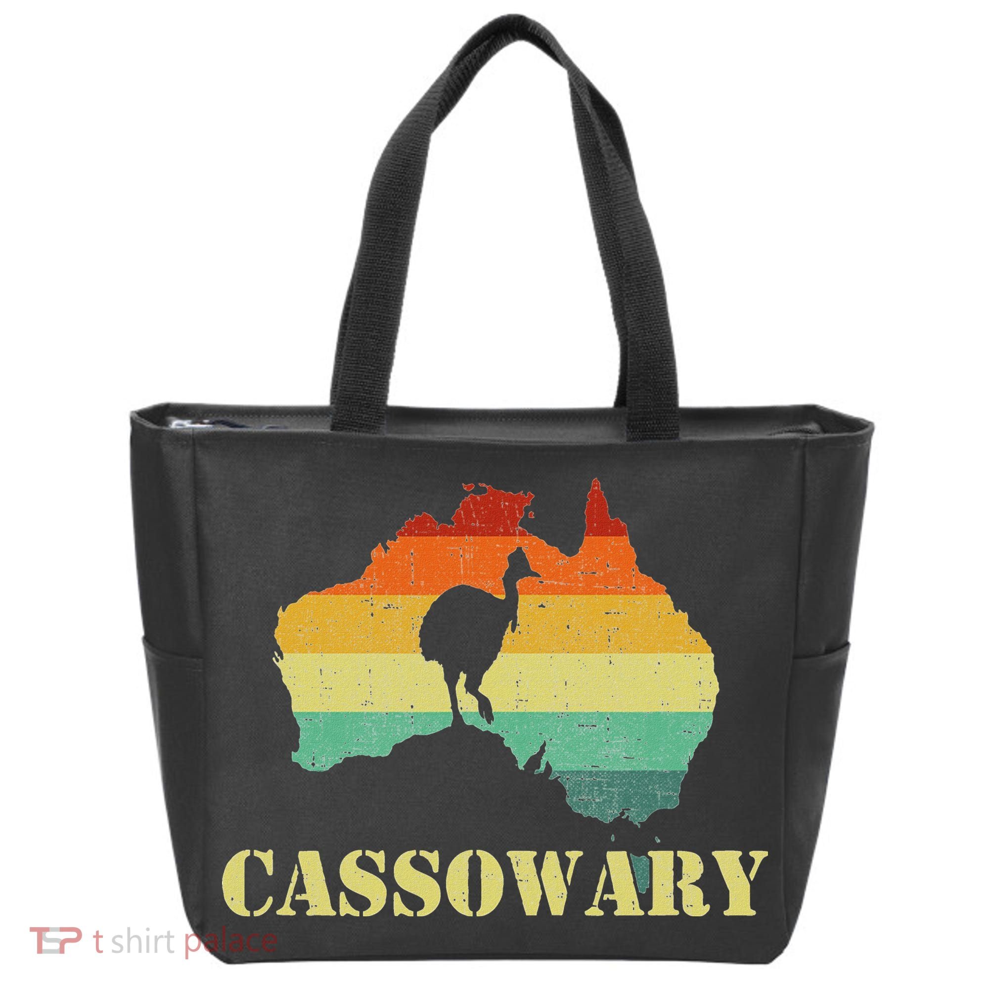 Funny Cassowary Retro Cassowary Tote Bag