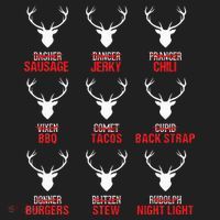 Funny Christmas Reindeer Hunter Deer Meat Hunting Gifts Beanie thumb 2