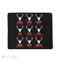 Funny Christmas Reindeer Hunter Deer Meat Hunting Gifts Mousepad thumb 0