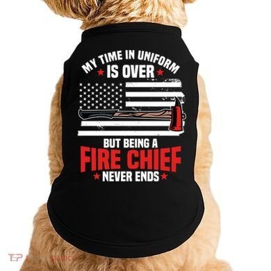 Fire Chief Retired Firefighter Retiret Plan Fire Gift Doggie Tank