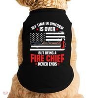 Fire Chief Retired Firefighter Retiret Plan Fire Gift Doggie Tank thumb 0