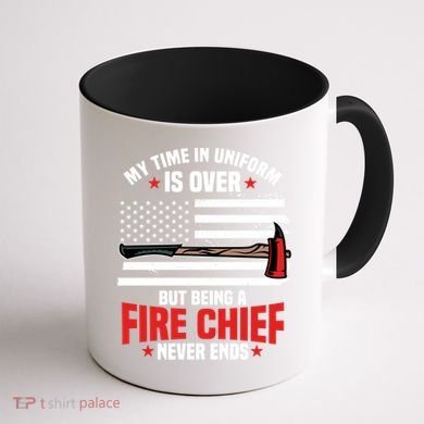 Fire Chief Retired Firefighter Retiret Plan Fire Gift Coffee Mug back