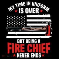 Fire Chief Retired Firefighter Retiret Plan Fire Gift Ornament thumb 1
