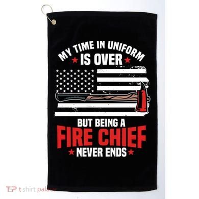 Fire Chief Retired Firefighter Retiret Plan Fire Gift Golf Towel
