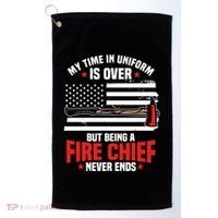 Fire Chief Retired Firefighter Retiret Plan Fire Gift Golf Towel thumb 0
