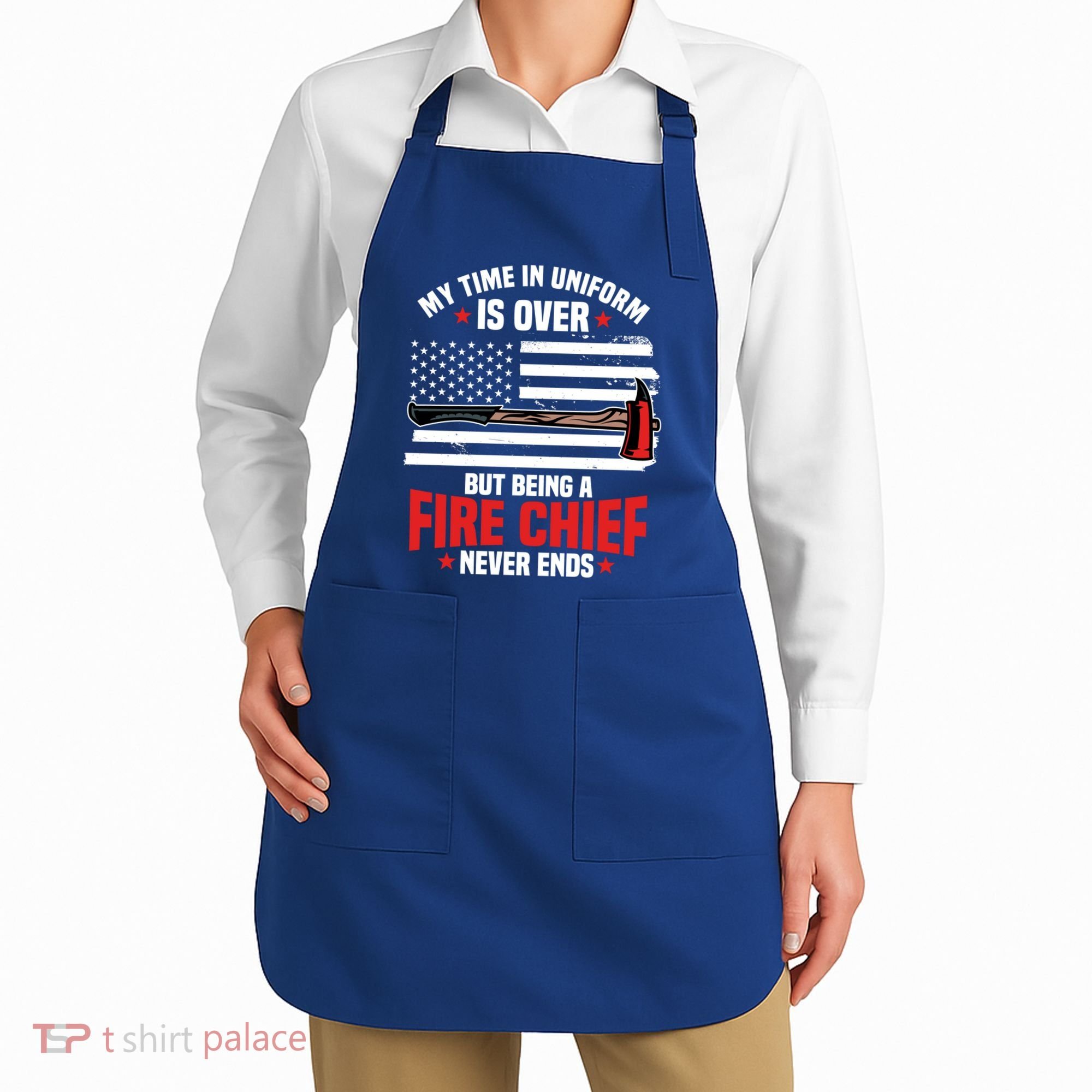 Fire Chief Retired Firefighter Retiret Plan Fire Gift Apron