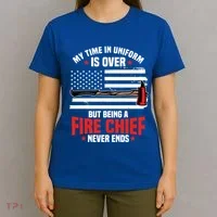 Fire Chief Retired Firefighter Retiret Plan Fire Gift T-Shirt thumb 4