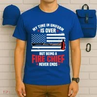 Fire Chief Retired Firefighter Retiret Plan Fire Gift T-Shirt thumb 6