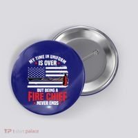 Fire Chief Retired Firefighter Retiret Plan Fire Gift Button thumb 0