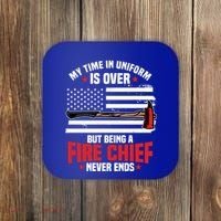 Fire Chief Retired Firefighter Retiret Plan Fire Gift Coaster thumb 0
